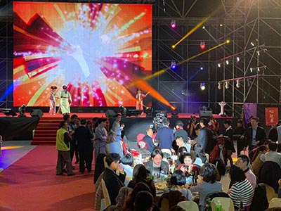 五股工商展覽館 科技公司尾牙晚會 3機多機拍攝  導播台